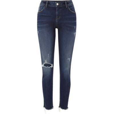 Dark wash Alannah relaxed skinny jeans